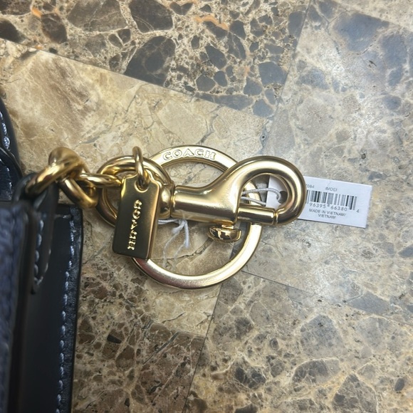 Coach Navy and Red Cherry Tote. Keychain/Purse Charm. - Picture 7 of 9